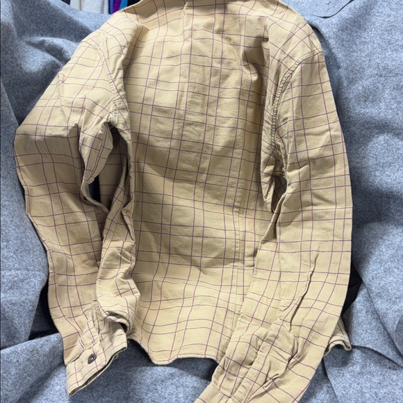 Patagonia Organic Cotton collar long sleeve button down shirt size 12 - Picture 6 of 10